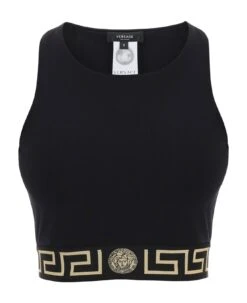 Versace Sports Bra With Greca Motif