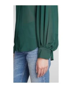 Chloé Blouse In Green Silk -Italist Store 32294d35bed0ce505b8a07a8d16688c5