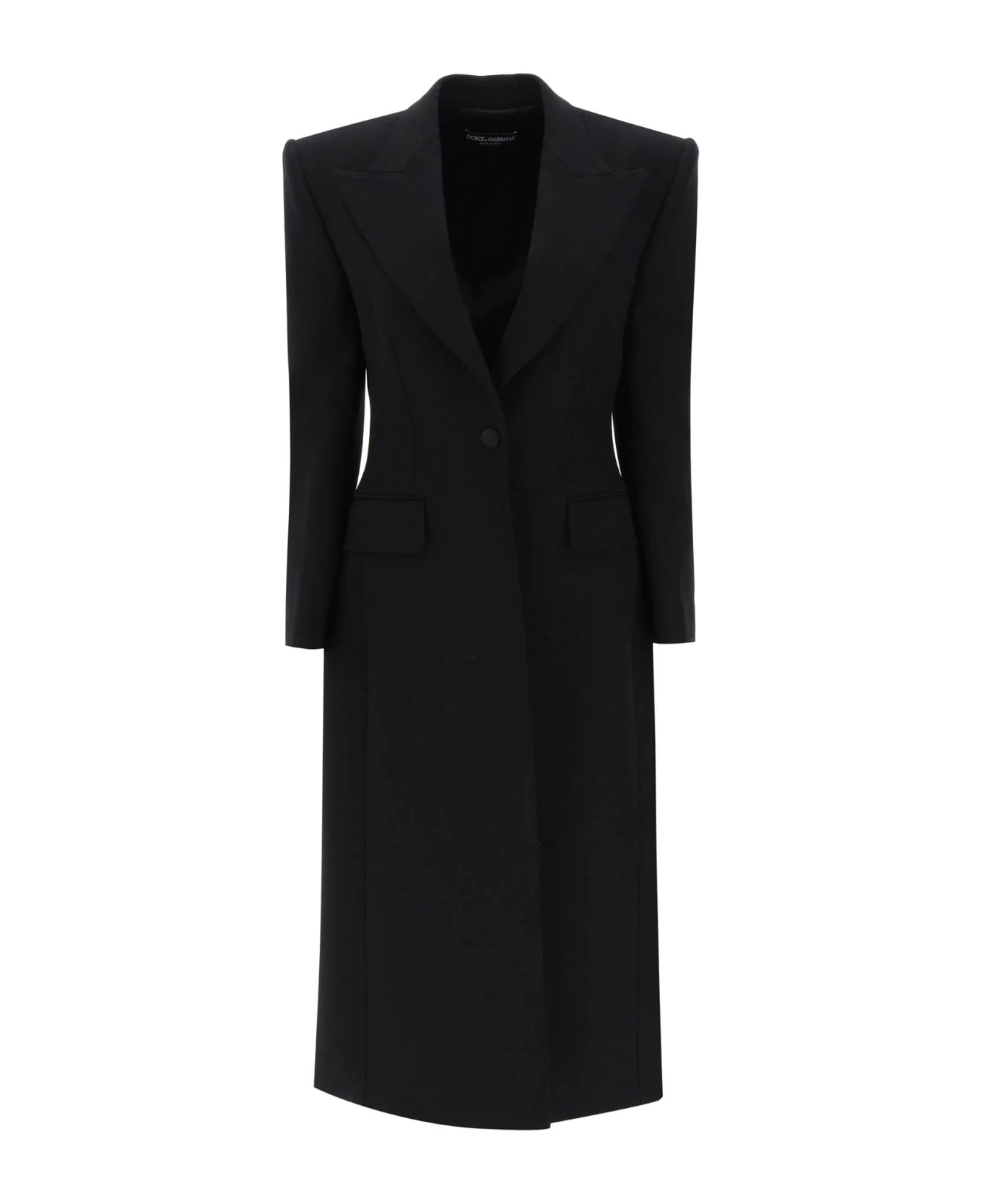 Dolce & Gabbana Wool Cady Shaped Coat 1 Dolce & Gabbana Wool Cady Shaped Coat