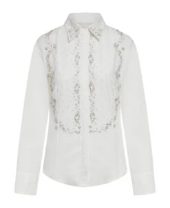 Valentino Garavani Shirt - Embroidered Embroideries Compact Popeline