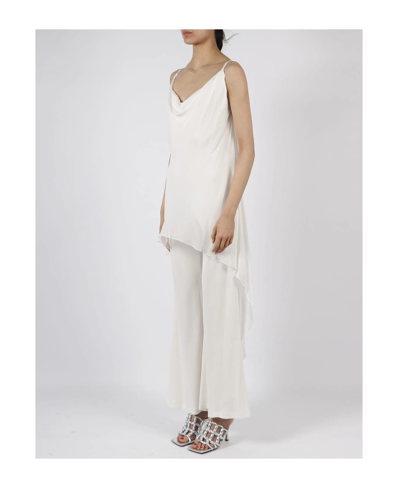 Alberta Ferretti Cowl Jersey Jumpsuit 3 Alberta Ferretti Cowl Jersey Jumpsuit - Image 3