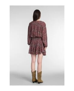 Noanne Dress In Brown Viscose -Italist Store 343cf7983ef47f786376e6f772a2b48f