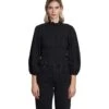 Idris Blouse In Black Cotton