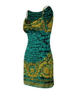 Versace Barocco-printed Straight Hem Mini Dress -Italist Store 35367eb5ab48c6577cff4a00b8685760
