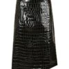 Dolce & Gabbana Croco Embossed Skirt