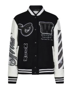 Off-White Wo Meteor Moon Varsity Jacket