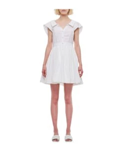 Alexander McQueen Popeline Mini Dress