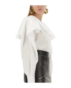 Alexander McQueen Shirt With Drape -Italist Store 39fb884372c7d3a442ad2b11551cd002
