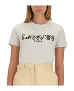 Lanvin T-shirt With Logo Embroidery -Italist Store 3ac5aa056793b574c8d5206c4ffc64d5