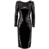Sequin Embellished Midi Dress
