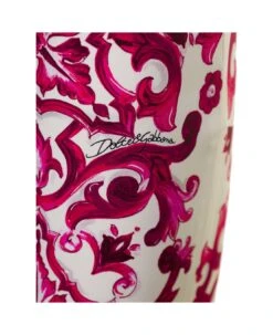 Dolce & Gabbana Two-tone Pants With Flared Leg And All-over 'maioliche' Print In Silk Woman -Italist Store 3d193f8c58f6b61b4982acad6d4ae29b