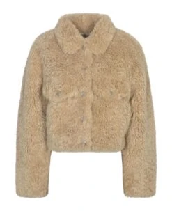 Fur-coated Short Coat