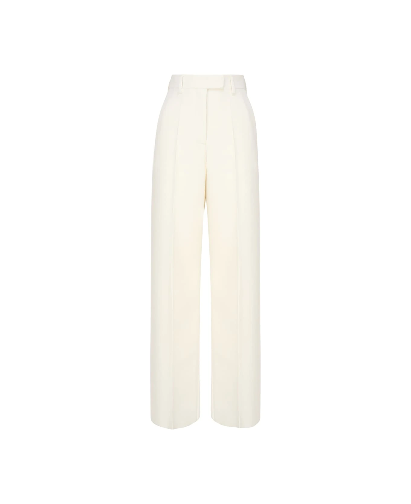 Valentino Garavani Palazzo Trousers In Virgin Wool 1 Valentino Garavani Palazzo Trousers In Virgin Wool