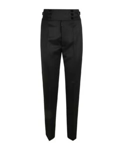 Maison Margiela High-waist Rear Logo Trousers