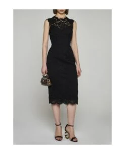Dolce & Gabbana Lace Midi Dress -Italist Store 41152c943b28268041dbabf95f446730