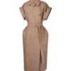 Max Mara Linen Trench Coat With Belt