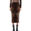 Dolce & Gabbana Long Skirt Knit Leo