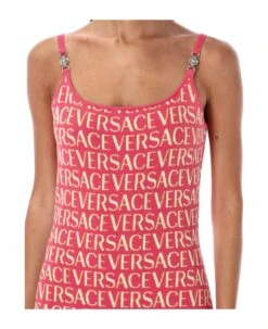 Versace Allover Knit Mini Dress -Italist Store 446c4746add2a8cb366a39e94d442aa1