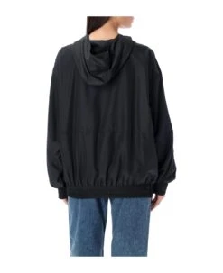Golden Goose Black Windbreaker With Hood -Italist Store 45810aafc2176a80f0bac3e03290d199