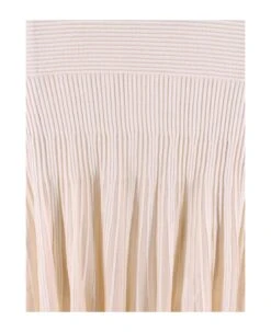 Chloé Elastic Waist Pleated Skirt -Italist Store 468c6ed87939011b6edc3ea554a629ea