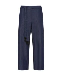 Max Mara Belted Cropped Jeans