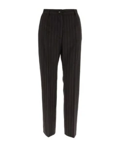 Dolce & Gabbana Stretch Virgin Wool Pinstripe Pants