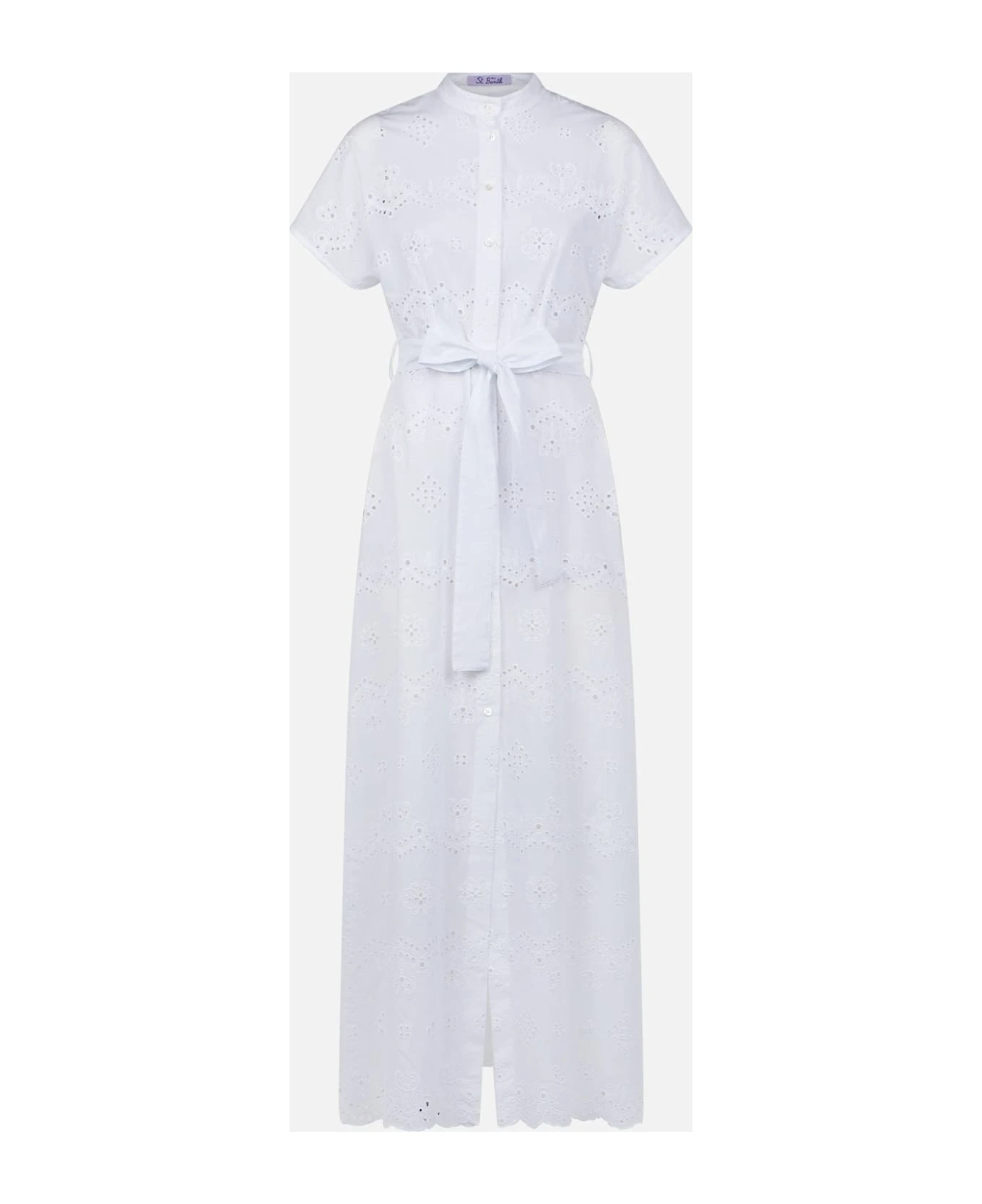 MC2 Saint Barth Woman White Sangallo Dress 4 MC2 Saint Barth Woman White Sangallo Dress - Image 4