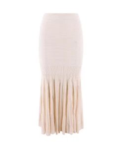 Chloé Elastic Waist Pleated Skirt