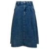 A.P.C. Oversized Midi Light Blue Skirt In Cotton Denim Woman