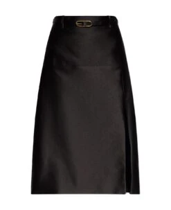 Gucci Silk Midi Skirt