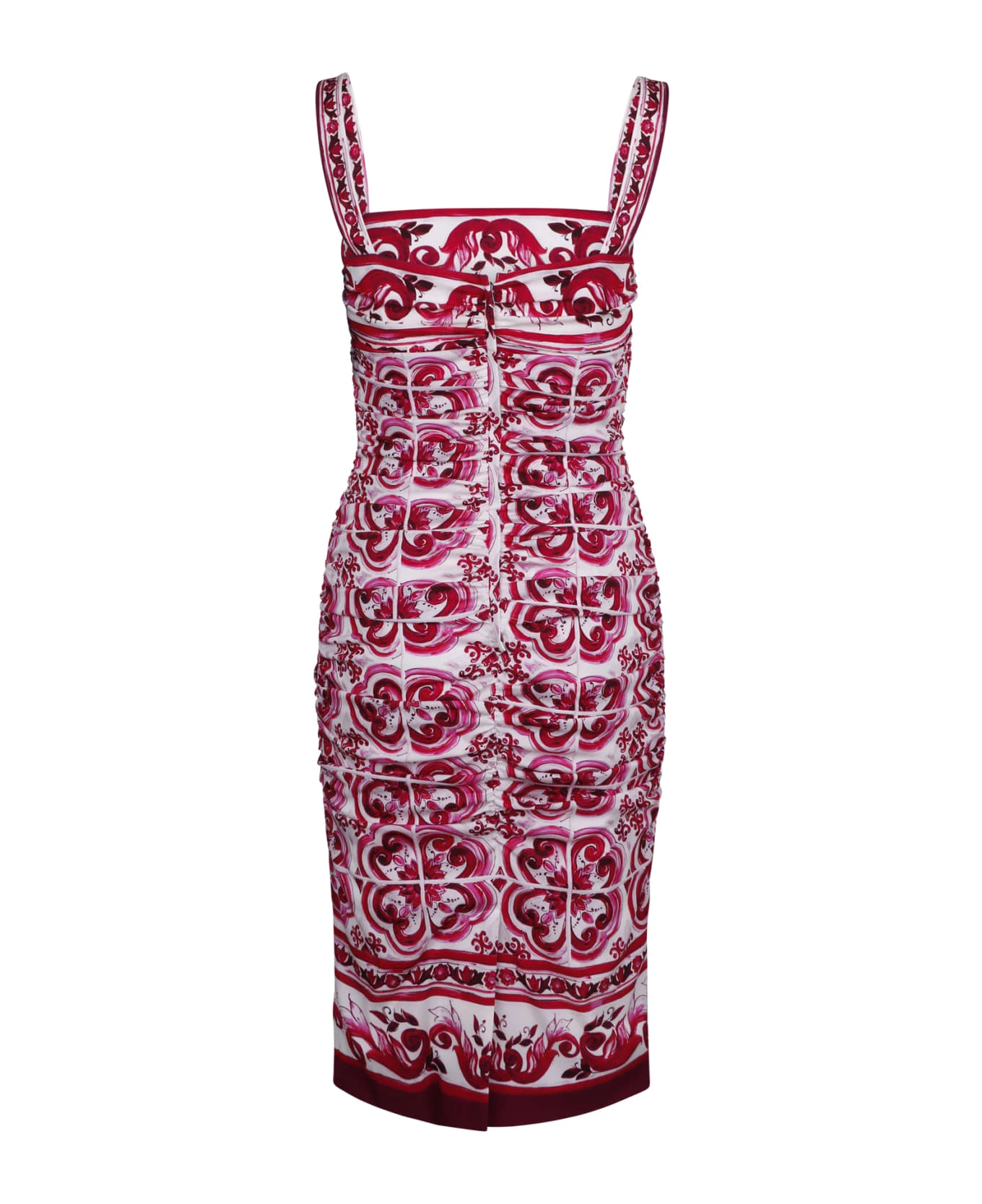 Dolce & Gabbana Majolica-print Midi Dress 2 Dolce & Gabbana Majolica-print Midi Dress - Image 2