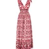 Dolce & Gabbana Fitted Waist V-neck Sleeveless Dress