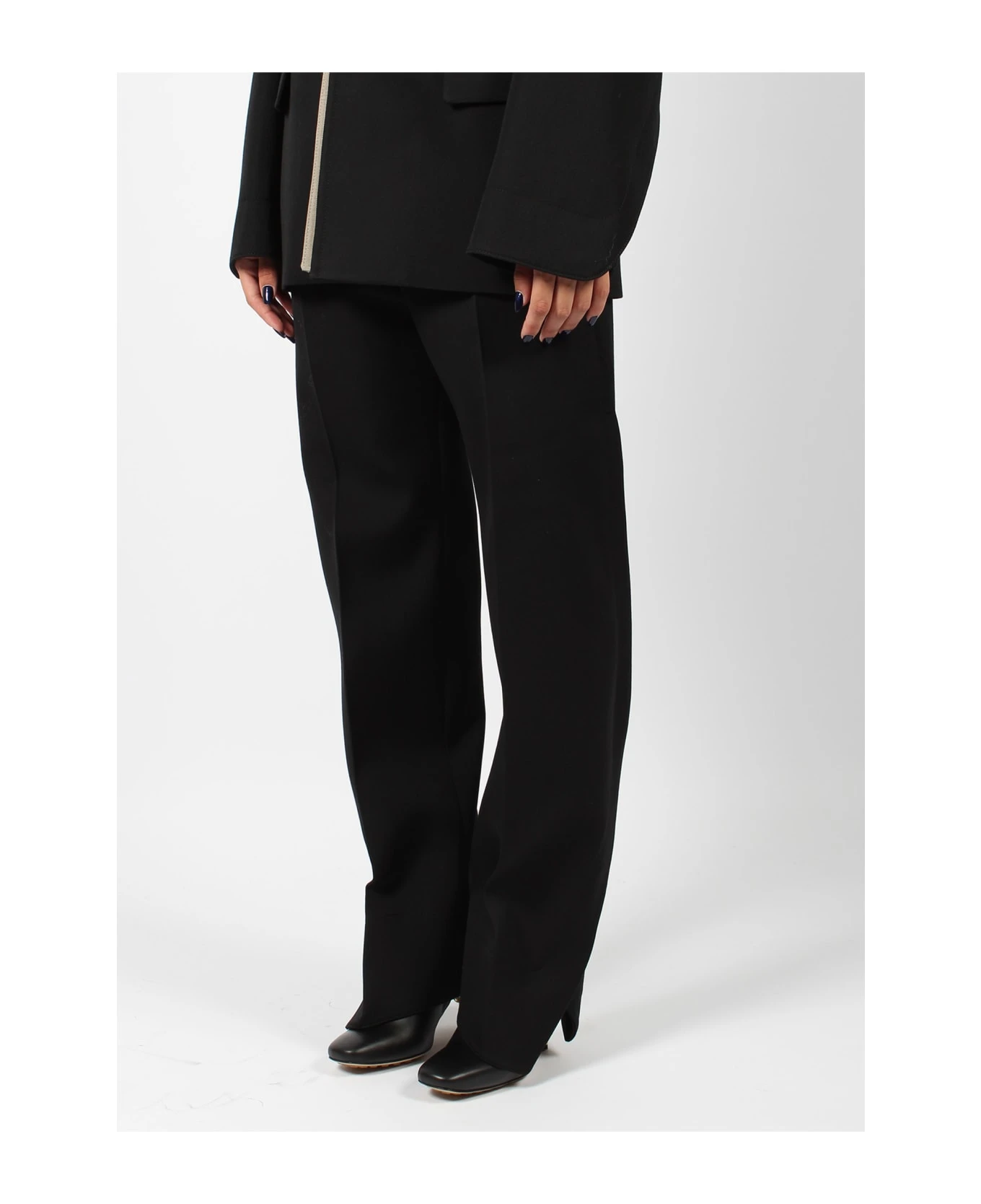 Bottega Veneta Curved Shape Wool Pant 3 Bottega Veneta Curved Shape Wool Pant - Image 3