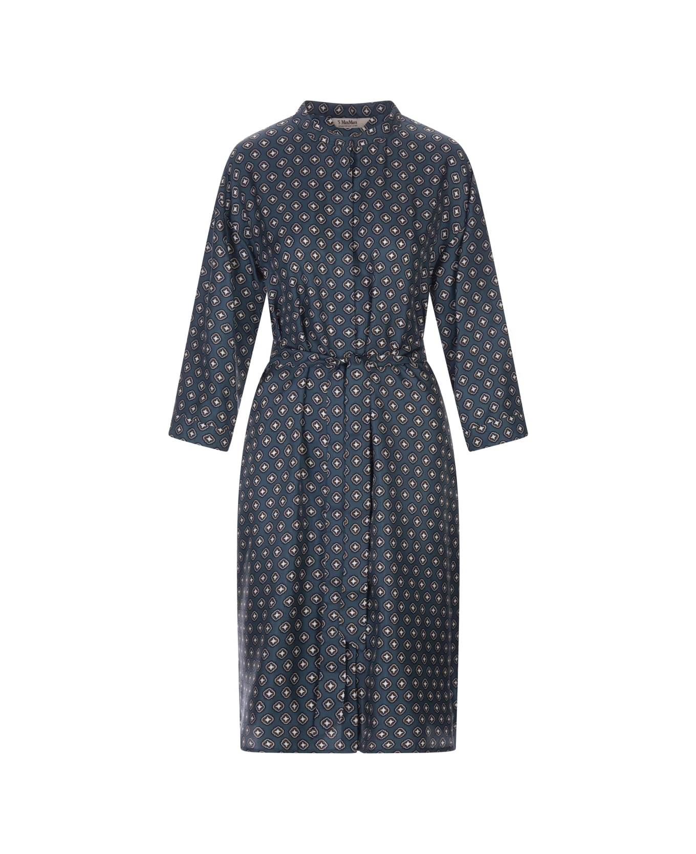 Max Mara Blue Timetwill Short Dress 1 Max Mara Blue Timetwill Short Dress