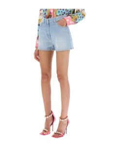 Versace Butterflies & Ladybugs Denim Shorts 7 Versace Butterflies & Ladybugs Denim Shorts -Italist Store 4eed3a50066f84a44af15b010326af37