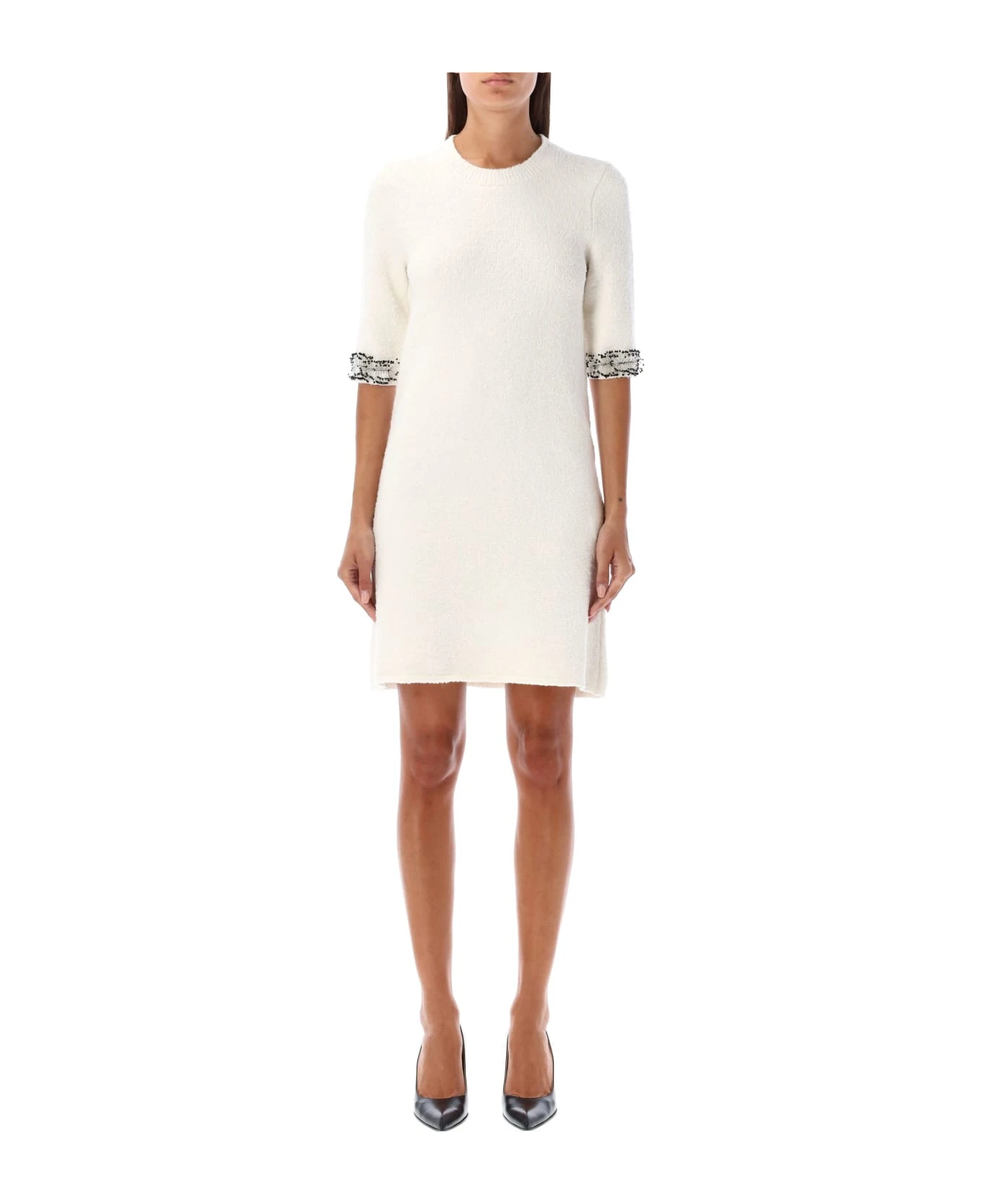 Lanvin Mini Dress With Pocker Embroidery 1 Lanvin Mini Dress With Pocker Embroidery