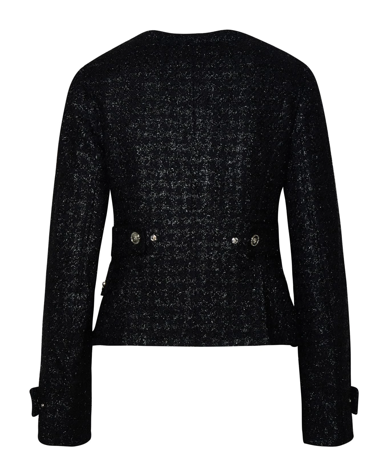 Versace Black Virgin Wool Blend Jacket 3 Versace Black Virgin Wool Blend Jacket - Image 3