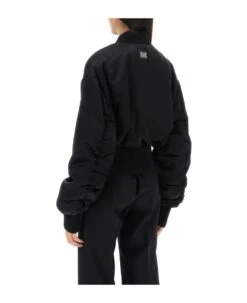 Dolce & Gabbana Charmeuse Bomber Jacket With Draped Sleeves 6 Dolce & Gabbana Charmeuse Bomber Jacket With Draped Sleeves -Italist Store 517e8552d14e4ff7ccdaf1d9c55ea5f6