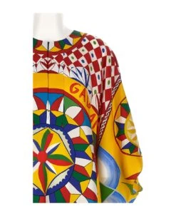 Dolce & Gabbana 'carretto' Kaftan -Italist Store 524cd3824d76cea5d3d00e46f81a3a45