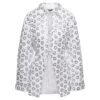 Jacquemus 'la Chemise Lavoir Brodéè' White Shirt With Paillettes Embroidery In Stretch Cotton Woman