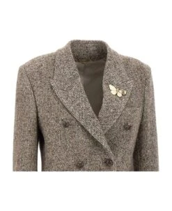Golden Goose 'diva' Wool And Silk Blazer 7 Golden Goose 'diva' Wool And Silk Blazer -Italist Store 54cbf4393e4b70b8f3e54b58fb4cb343