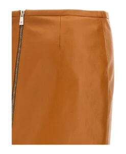 Versace Mini Leather Skirt -Italist Store 54dc7c6c54c3b2887bed73924c0f1c9a