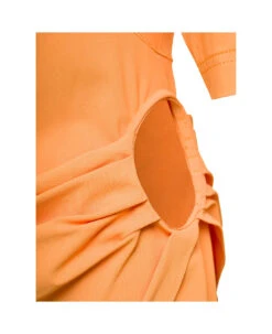 Jacquemus Orange Mini Shirt Dress La Robe Camisa In Cotton Blend Woman -Italist Store 5649f77e3a33897c21467bf10aea28bc