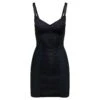 Dolce & Gabbana Black Bustier Mini-dress In Polyamide Woman