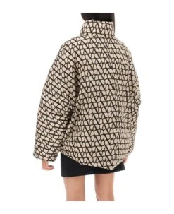 Valentino Toile Iconographe High Neck Puffer Jacket -Italist Store 57b7a8992aa018f43b84db3fa69d6baa