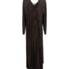 Lanvin Pleated Longsleeved Dress