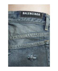 Balenciaga Skirt In Blue Cotton -Italist Store 5878bbe2962e9ef6a688d989c44fef22