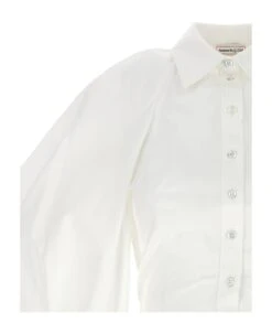 Alexander McQueen Cut Out Shirt On Shoulders -Italist Store 59373f7f88affa101a354eac8340bf81