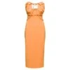 Jacquemus Orange Midi Dress La Robe Bikini In Cotton Blend Woman