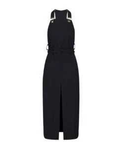 Midi Dungarees Dress